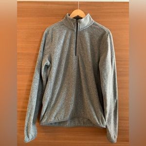 LAND’S END gray quarter-zip fleece. Men’s Medium Tall (size 38/40).